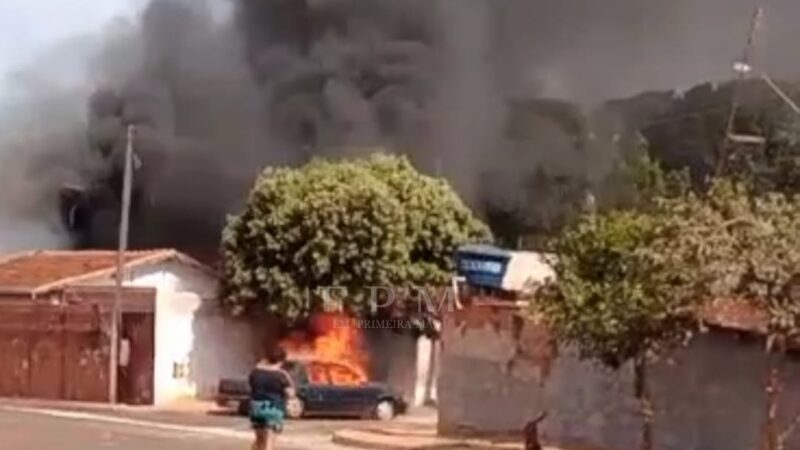Mulher descontrolada ateia fogo em casa e carro de ex-namorado em Igarapava