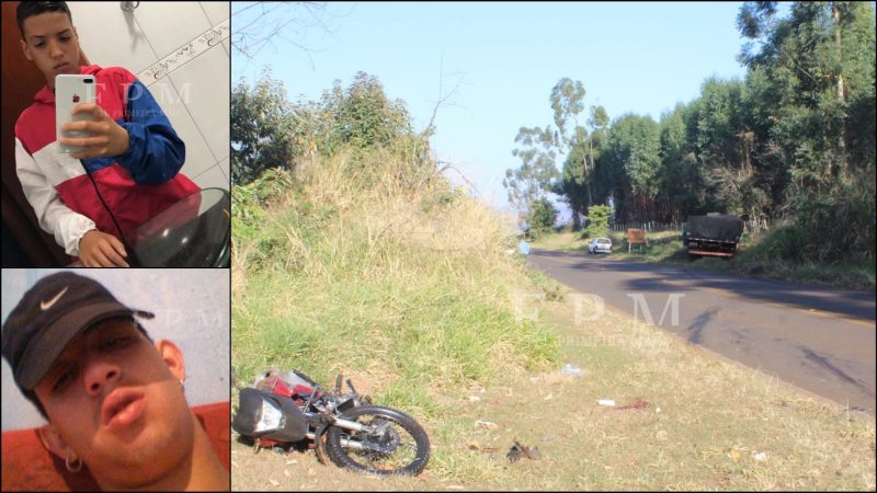 Tio e sobrinho morrem após colisão entre caminhão e moto em rodovia da região