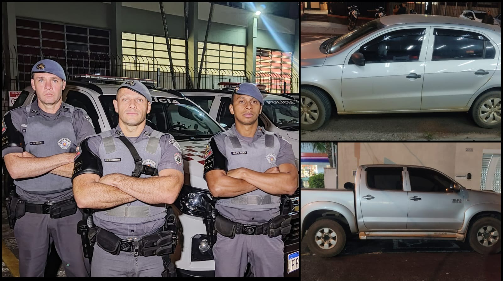 Dois veículos roubados são localizados pela equipe de Força Tática na zona rural de Franca