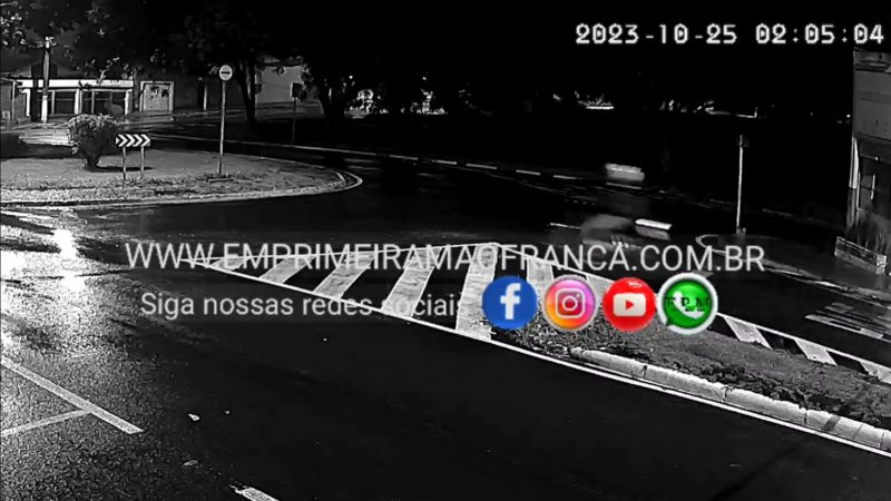 Câmera de segurança registra acidente fatal no Jardim Francano em Franca