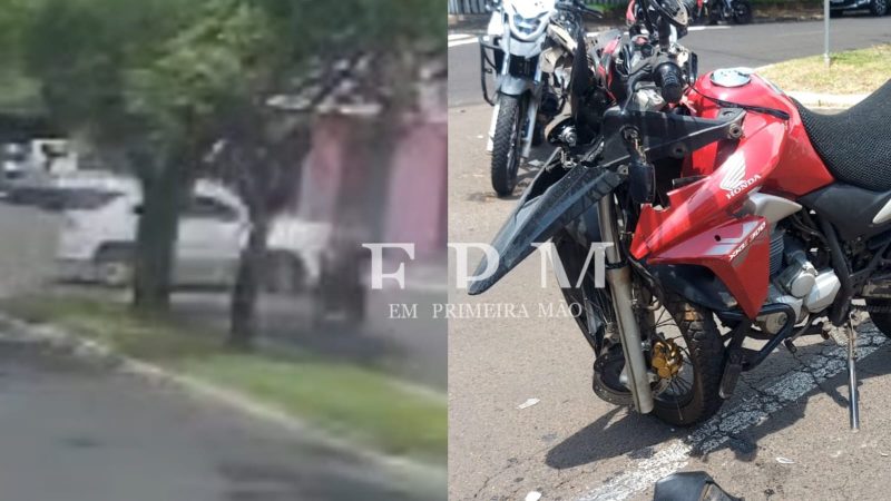 Motociclista é socorrido com ferimentos graves após ter a frente cortada por motorista em avenida de Franca