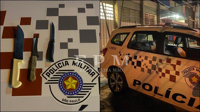 Homem descontrolado agride esposa, ameaça Polícia e acaba preso