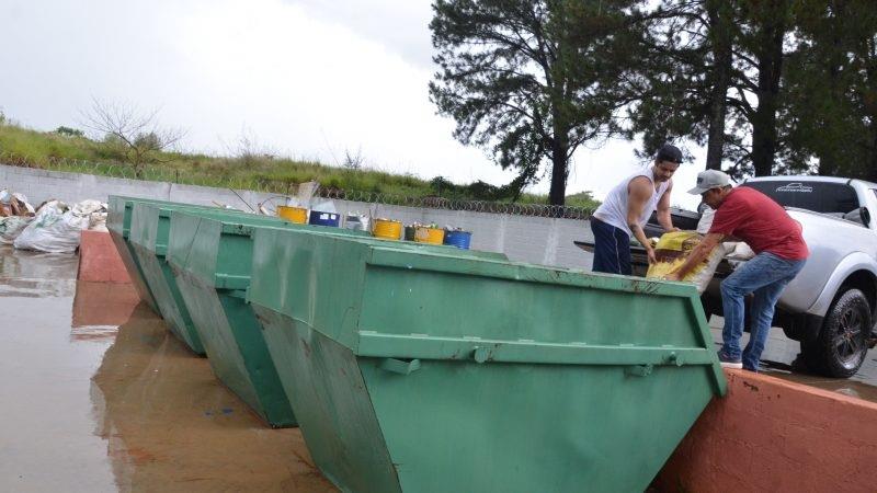 Ecopontos já receberam mais de 143 toneladas de materiais