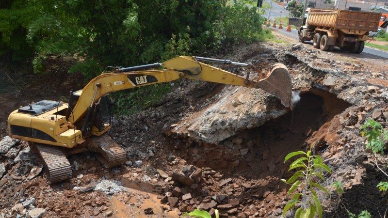 Começam as obras em ponte do Jardim Palmeiras, em Franca