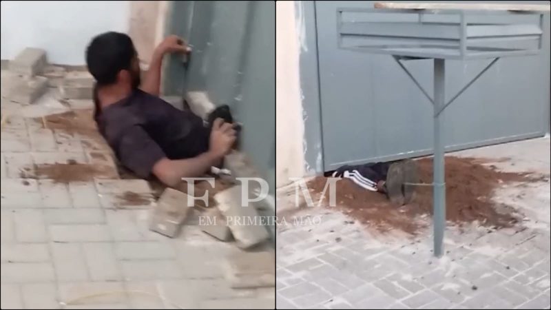 Criminoso fica preso debaixo de portão após tentar furtar uma construção em Franca