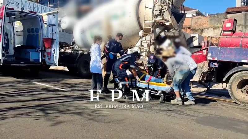 Trabalhador é socorrido em estado grave após ser atingido por caminhão em Franca 