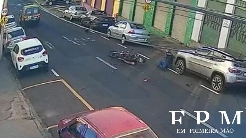 Motociclista fica ferido em acidente na região central de Franca