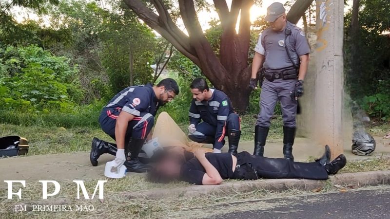 Colisão entre motos deixa quatro feridos no Parque das Esmeraldas em Franca