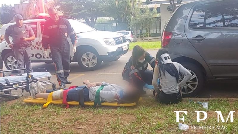 Jovens ficam feridas após sofrerem acidente com moto no Distrito Industrial em Franca