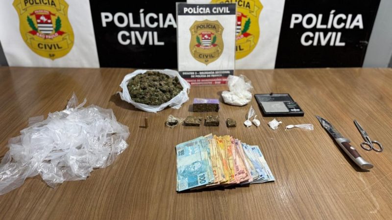 Operação da DISE contra o tráfico de drogas resulta em prisão e apreensão em Cristais Paulista