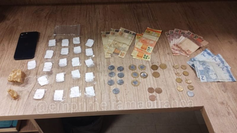 Traficante é preso pela Polícia Militar no Jardim Brasilândia, em Franca