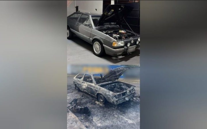 Família pede ajuda após perder carro em incêndio, em Franca