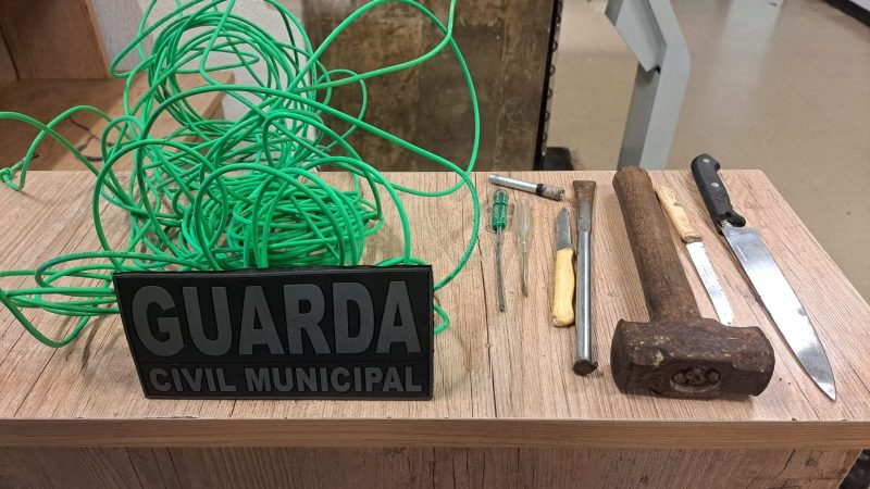 Guarda Civil prende criminoso por furto de fiação no Centro Esportivo da Avenida Dom Pedro I, em Franca