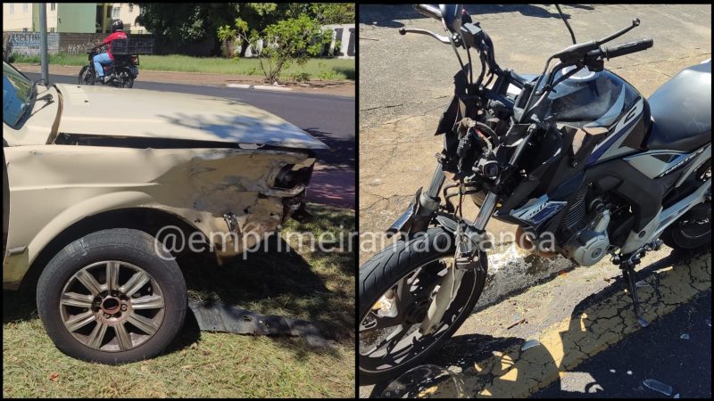 Motociclista fica ferido após acidente em avenida de Franca
