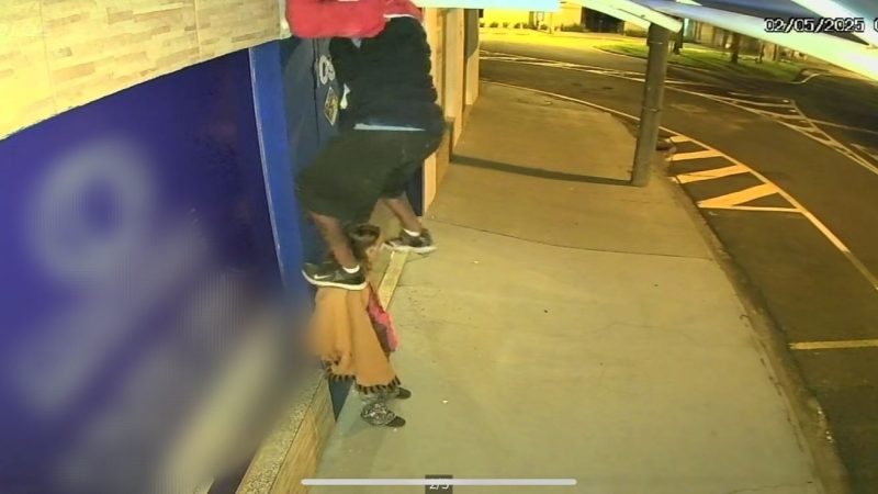 Criminosos são flagrados por câmera de segurança furtando empresa de seguros em Franca