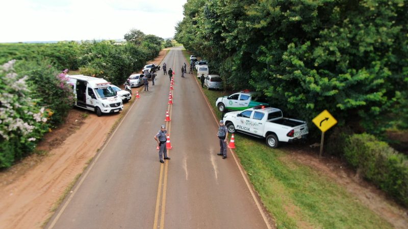 Operação da Polícia Militar reforça segurança nas áreas rurais de Franca durante a colheita do café