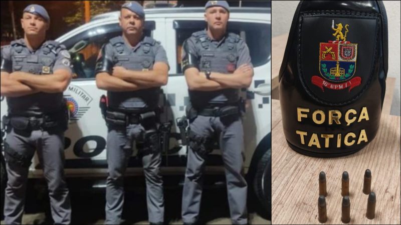 Homem é preso com munições durante abordagem da Força Tática em Franca