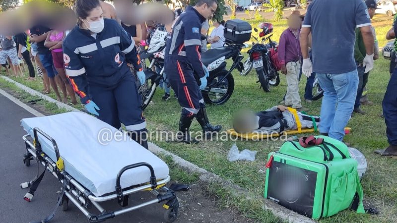 Idoso é atropelado por moto e fica gravemente ferido em avenida de Franca