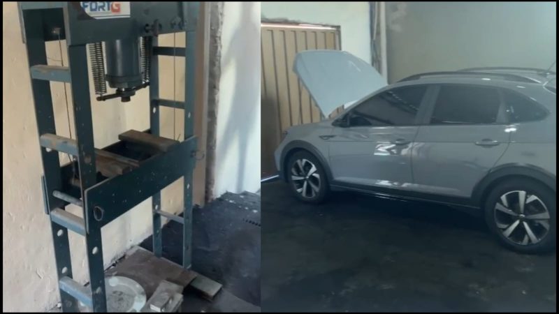 Homem é preso com prensa usada para compactar drogas em Franca