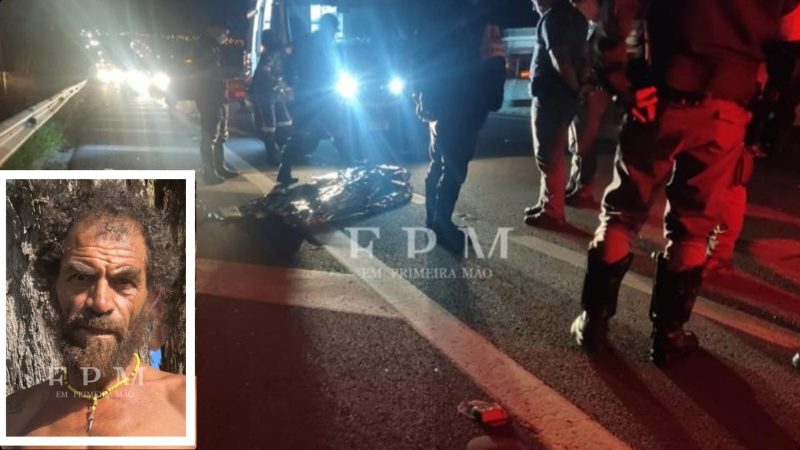 Homem morre atropelado às margens da rodovia Cândido Portinari, em Pedregulho