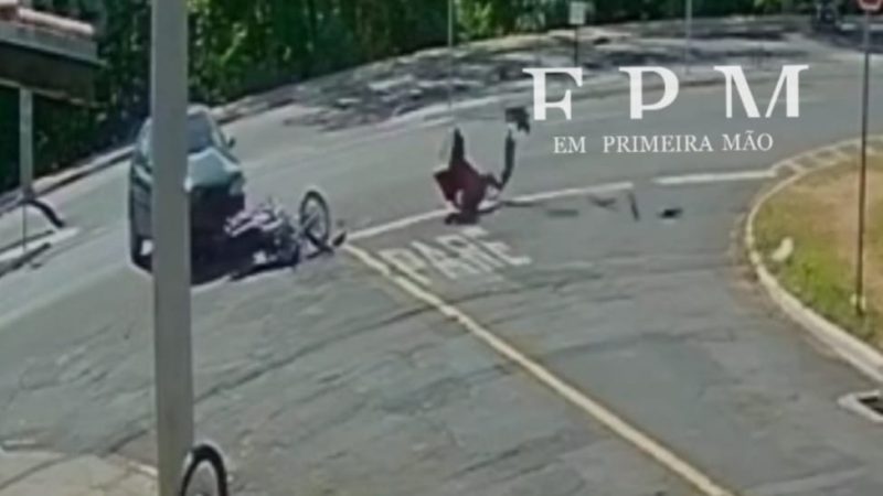 Motociclista sofre fratura grave em acidente no Jardim Tropical em Franca