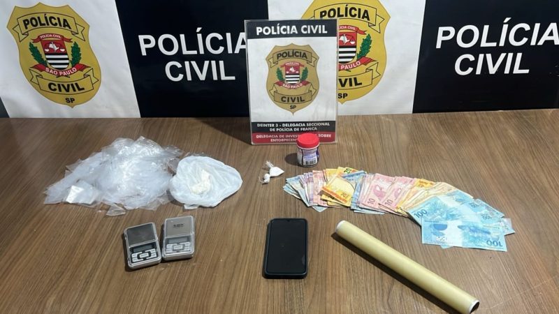 DISE prende homem por tráfico de drogas no bairro Cidade Nova, em Franca