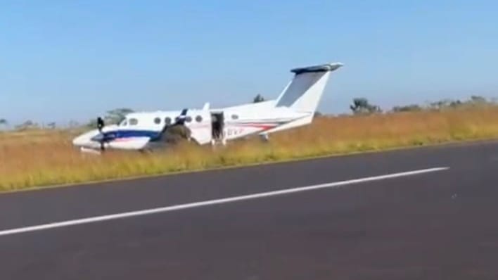 Susto: pneu de avião com Rionegro e Solimões estoura durante decolagem em Franca