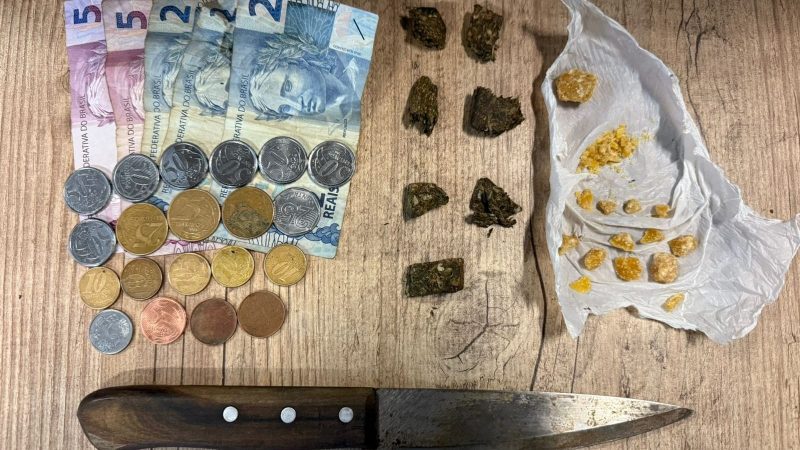 Traficante tenta fugir da Polícia Militar, pula de passarela e acaba preso em Franca