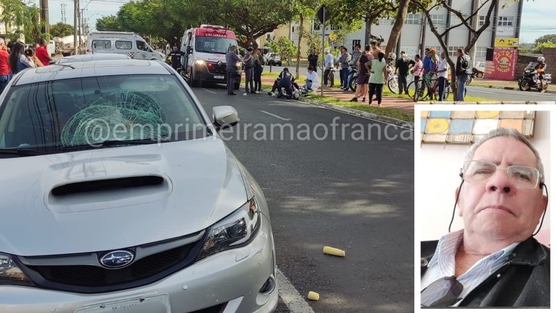 Idoso morre após ser atropelado por carro na Avenida Abrahão Brickmann, em Franca