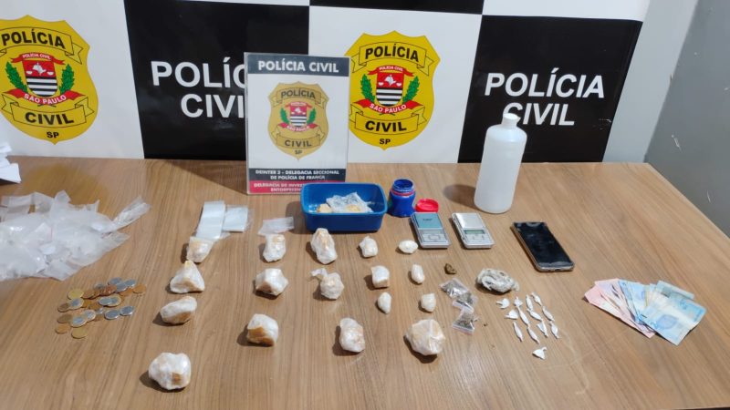 Polícia Civil apreende drogas e prende homem em flagrante no bairro Vila São Sebastião, em Franca