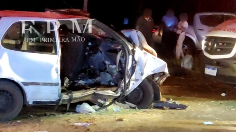 Colisão frontal na rodovia Tancredo Neves deixa quatro feridos, incluindo uma criança