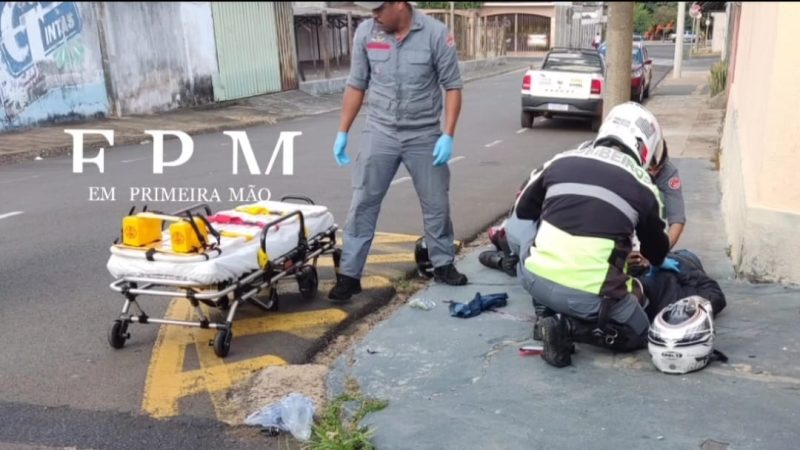 Motociclista fica gravemente ferido após entrar na contramão e ser atingido por carro em Franca