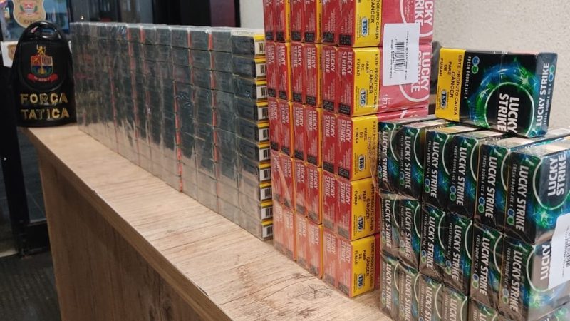 Homem é detido com cigarros furtados durante operação da Força Tática em Franca
