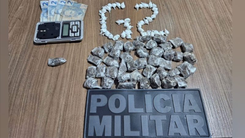 Dupla é presa por tráfico de drogas na praça de esportes do City Petrópolis, em Franca
