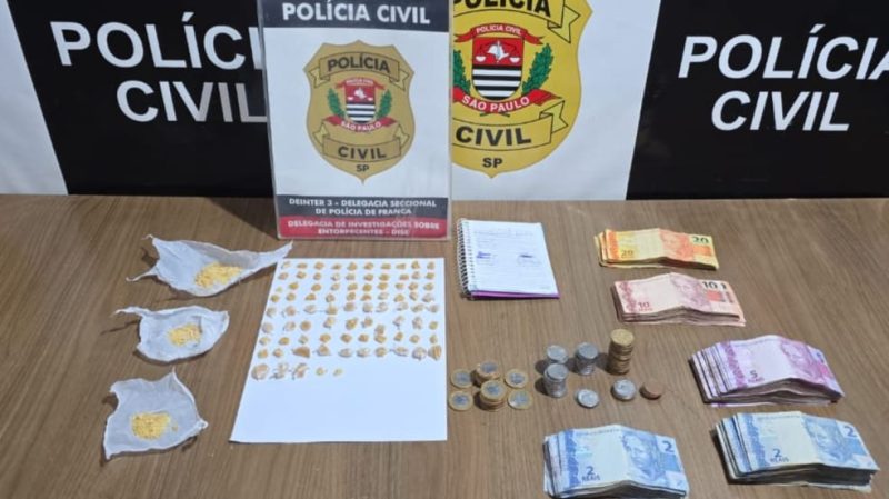 Operação da DISE prende dupla por tráfico de drogas no Jardim Dermínio, em Franca