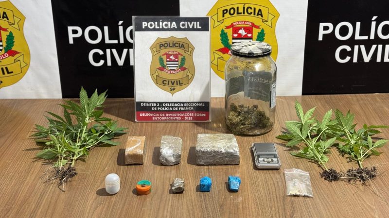 Homem é preso pela DISE por tráfico de drogas no City Petrópolis, em Franca