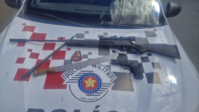 Homem é preso após agredir companheira com facão no João Liporoni, em Franca
