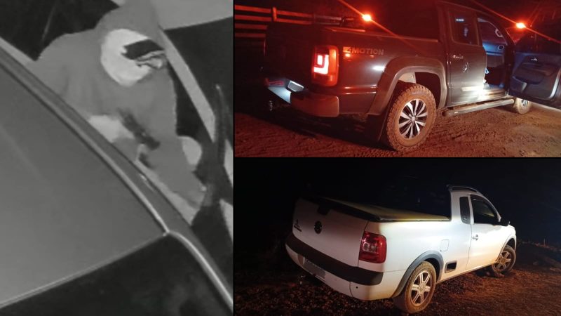 Criminoso é preso e caminhonete roubada é recuperada pela Polícia Militar