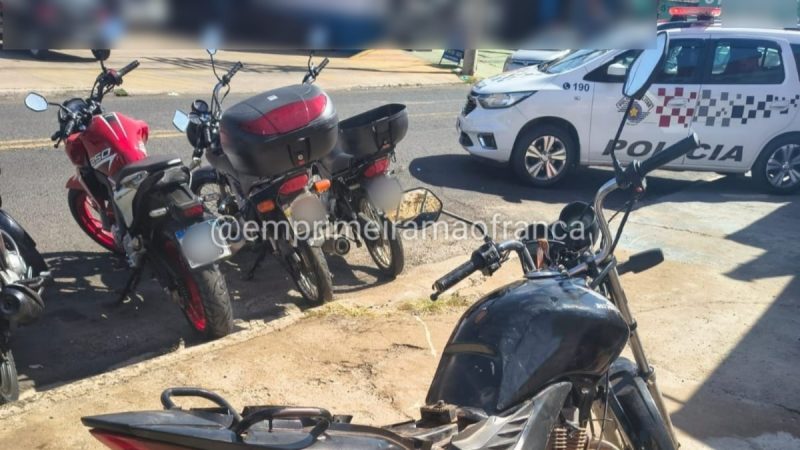 Motocicleta com chassi e motor raspados é localizada durante operação da Polícia Militar Franca