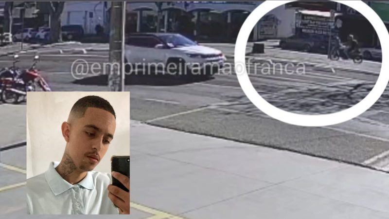 Jovem que morreu em atropelamento será sepultado nesta quinta-feira; câmera registrou o acidente