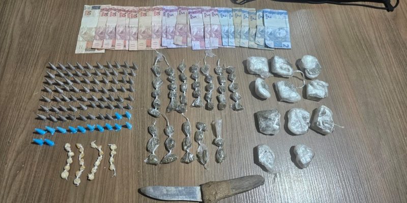 Homem é preso com drogas e tem mandado de prisão cumprido no Jardim Aeroporto, em Franca