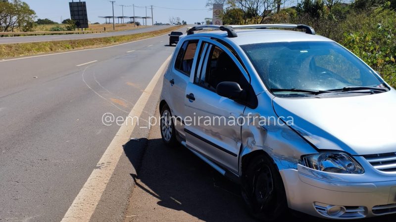 Motorista perde controle e quase causa grave acidente em rodovia de Franca