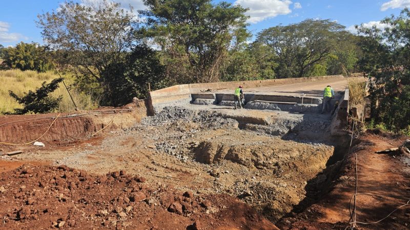 Obras na ponte entre São José da Bela Vista e São Joaquim da Barra avançam e previsão é de liberação até novembro
