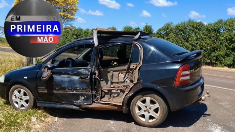Colisão entre dois veículos deixa feridos na rodovia Nelson Nogueira