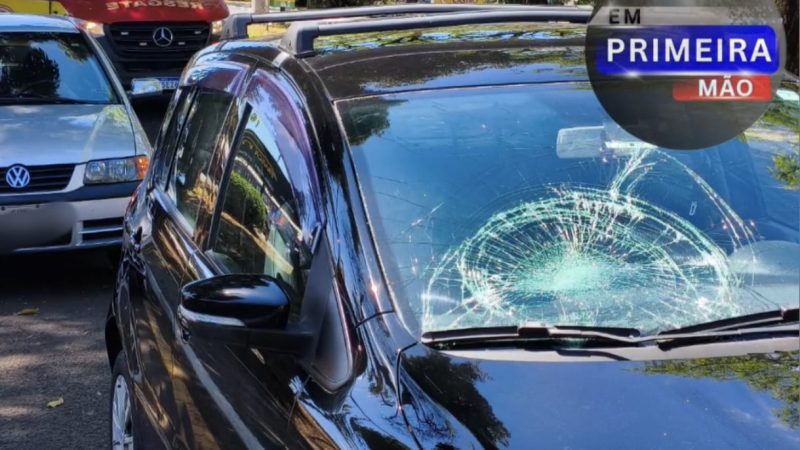 Ciclista fica ferido após colisão com carro no bairro Estação em Franca
