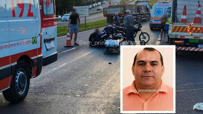 Morre na Santa Casa motociclista vítima de grave acidente na Ronan Rocha em Franca