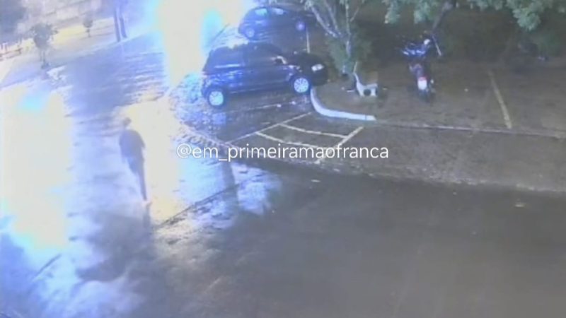 Câmera de segurança registra momento em que mulher é atropelada por veículo no Parque do Horto