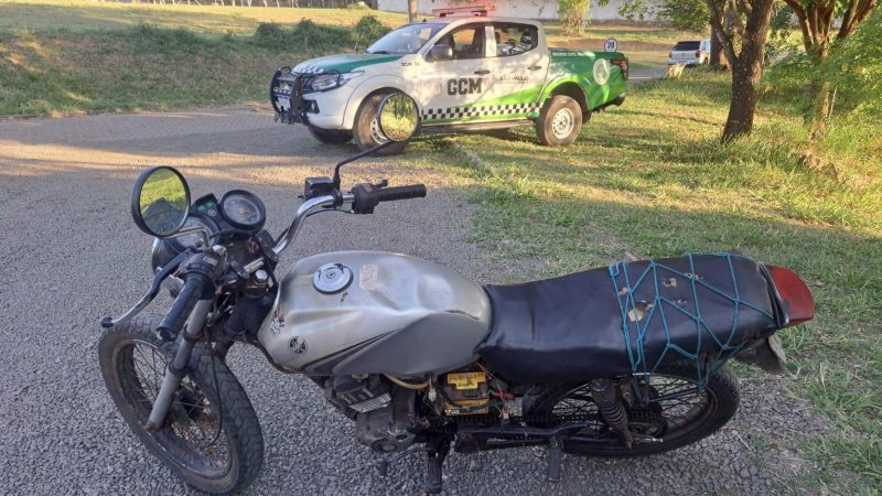 Guarda Civil Municipal apreende motocicleta adulterada no Parque dos Trabalhadores em Franca