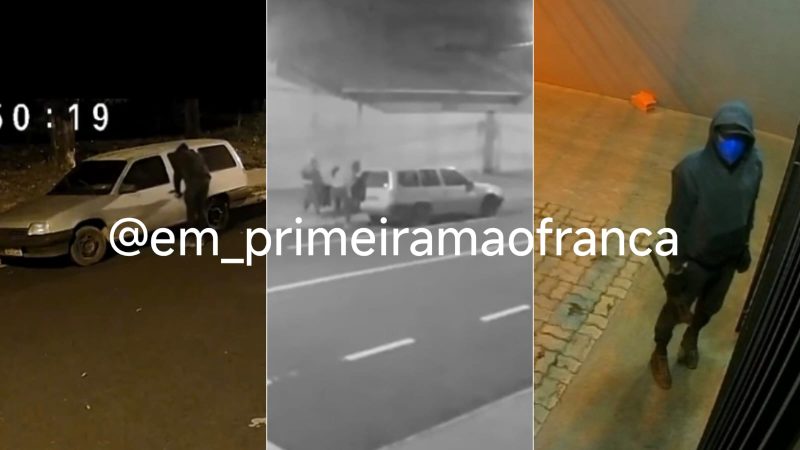 Criminosos usam carro furtado para praticar crimes em Franca