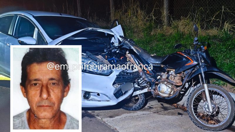 Colisão traseira entre carro e moto deixa uma vítima fatal em rodovia de Franca